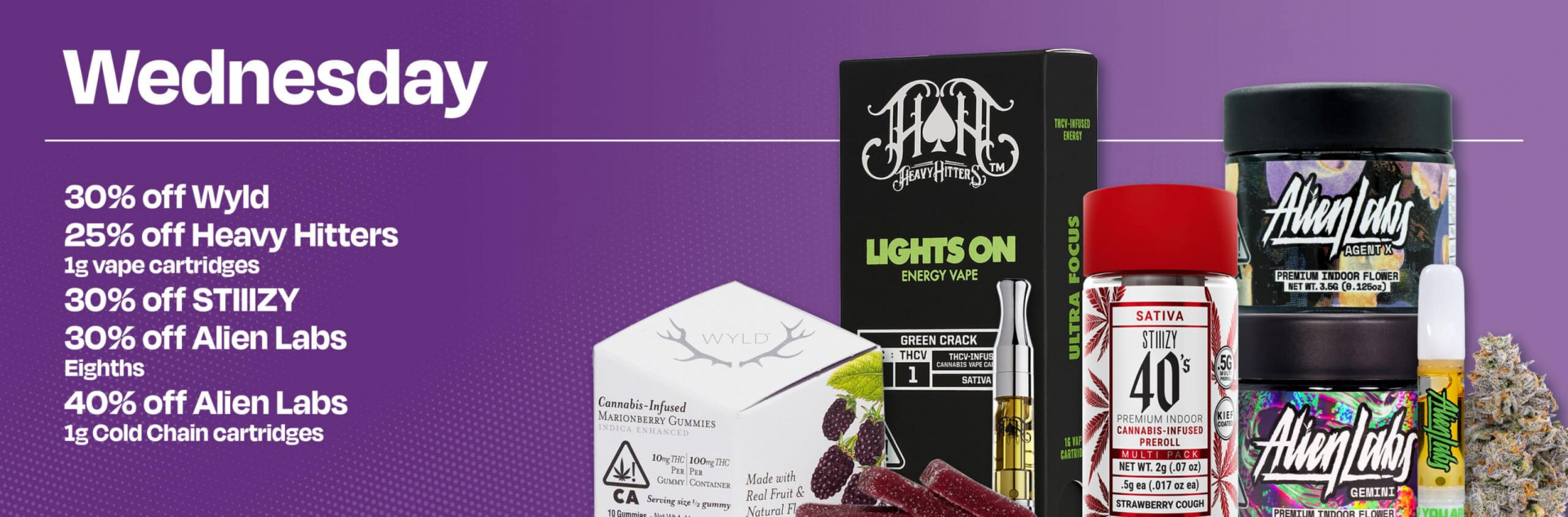 Wednesday deals at Velvet