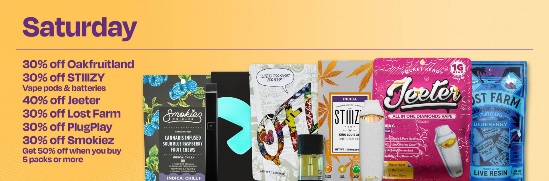 Saturday deals at Velvet