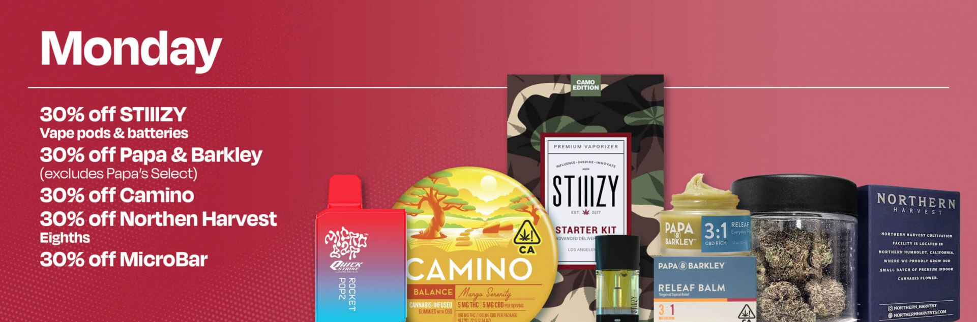 Monday deals at Velvet